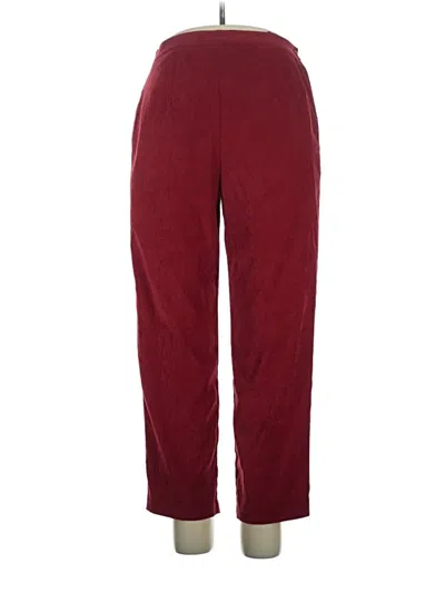 Pre-owned Sag Harbor Casual Pants In Burgundy