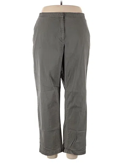 Pre-owned Sag Harbor Casual Pants In Gray