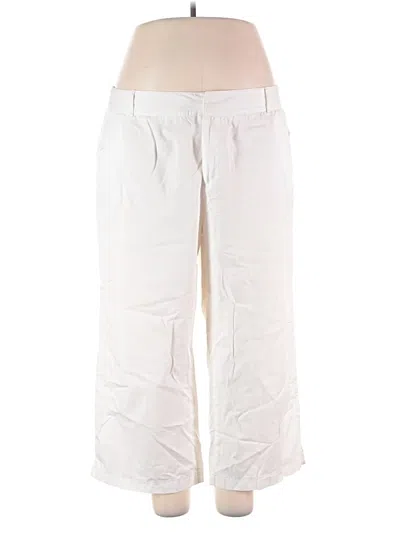 Pre-owned Sag Harbor Casual Pants In White