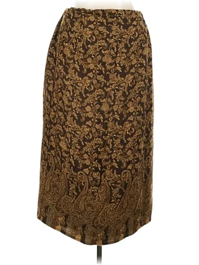 Pre-owned Sag Harbor Casual Skirt In Brown
