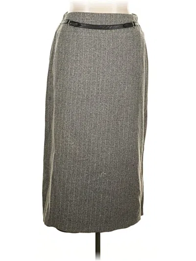 Pre-owned Sag Harbor Casual Skirt In Gray