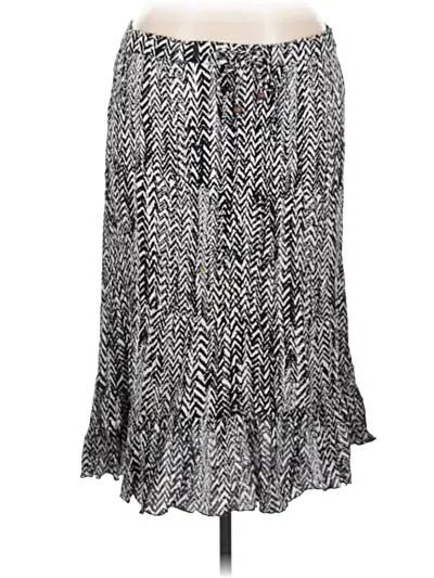 Pre-owned Sag Harbor Casual Skirt In Silver