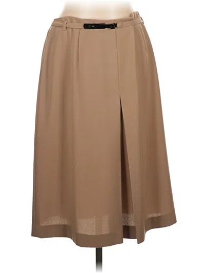 Pre-owned Sag Harbor Formal Skirt In Brown