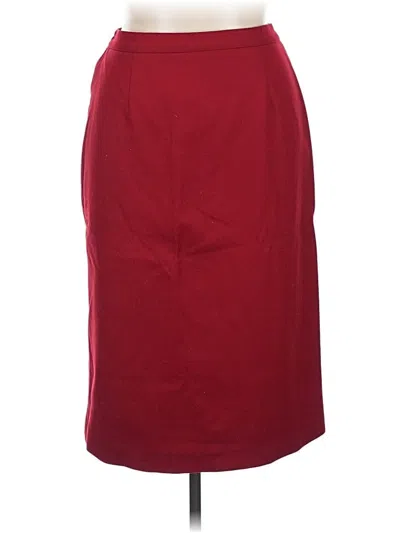 Pre-owned Sag Harbor Formal Skirt In Burgundy