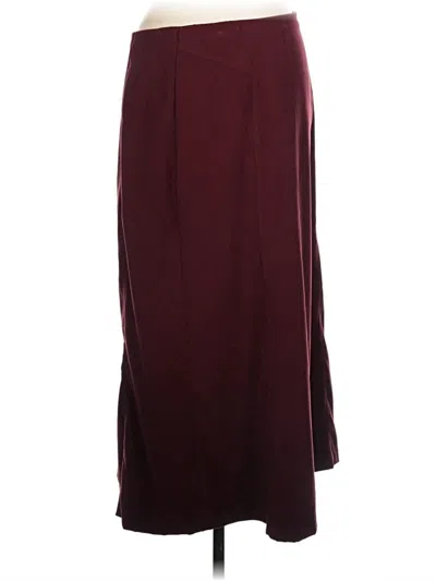 Pre-owned Sag Harbor Formal Skirt In Burgundy