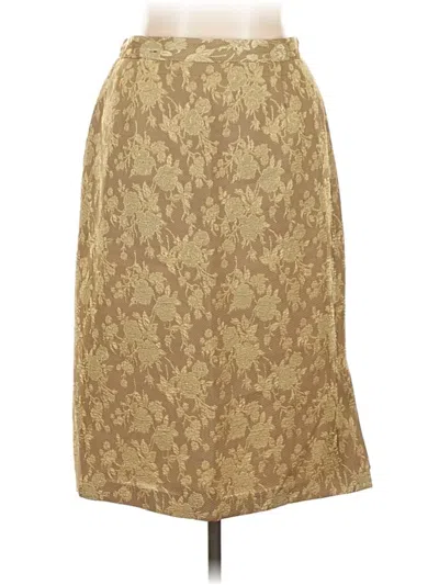 Pre-owned Sag Harbor Formal Skirt In Gold