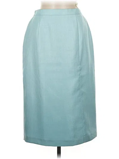 Pre-owned Sag Harbor Formal Skirt In Teal