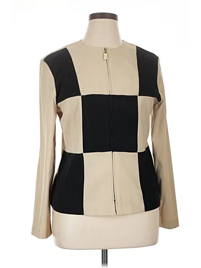 Pre-owned Sag Harbor Long Sleeve Top Ivory Square Neckline Tops