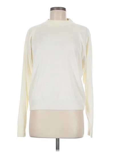 Pre-owned Sag Harbor Long Sleeve Turtleneck In Ivory