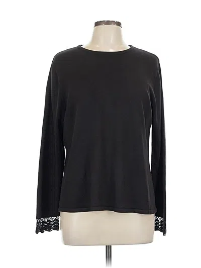 Pre-owned Sag Harbor Pullover Sweater In Black