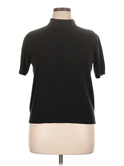 Pre-owned Sag Harbor Pullover Sweater In Black