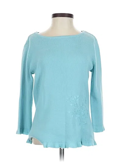 Pre-owned Sag Harbor Pullover Sweater In Blue