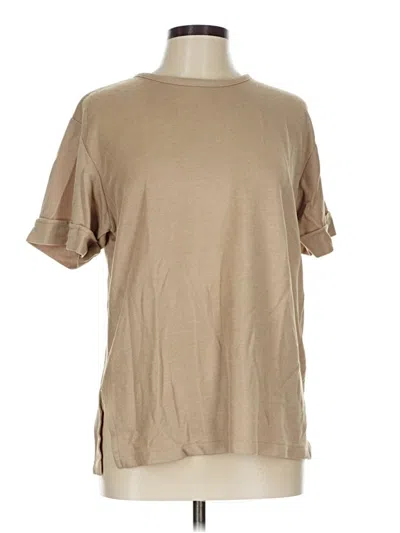 Pre-owned Sag Harbor Short Sleeve T-shirt In Brown