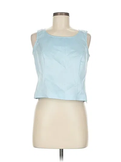 Pre-owned Sag Harbor Sleeveless Blouse In Blue
