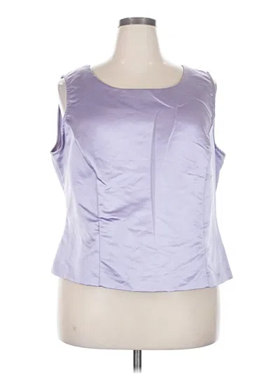 Pre-owned Sag Harbor Sleeveless Blouse In Purple