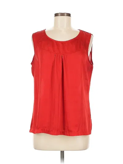 Pre-owned Sag Harbor Sleeveless Blouse In Red