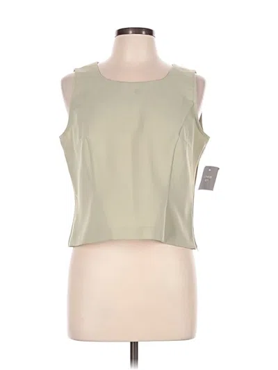 Pre-owned Sag Harbor Sleeveless Top Green Scoop Neck Tops