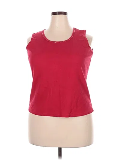 Pre-owned Sag Harbor Sleeveless T-shirt In Red