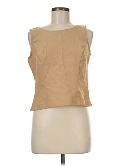 Pre-owned Sag Harbor Sleeveless T-shirt In Tan