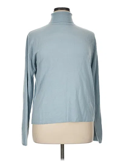 Pre-owned Sag Harbor Turtleneck Sweater In Blue