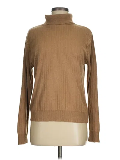 Pre-owned Sag Harbor Turtleneck Sweater In Brown
