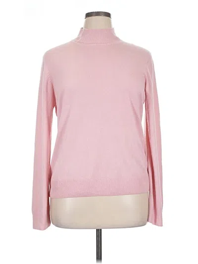 Pre-owned Sag Harbor Turtleneck Sweater In Pink