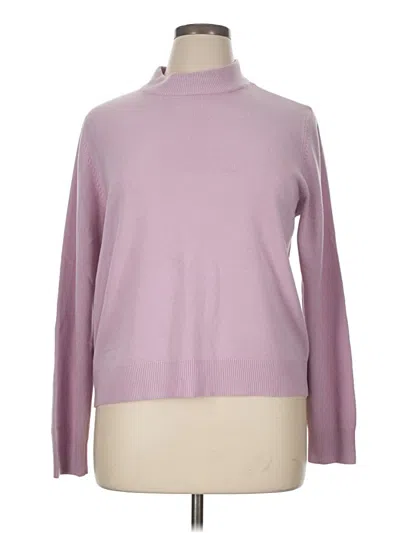 Pre-owned Sag Harbor Turtleneck Sweater In Pink