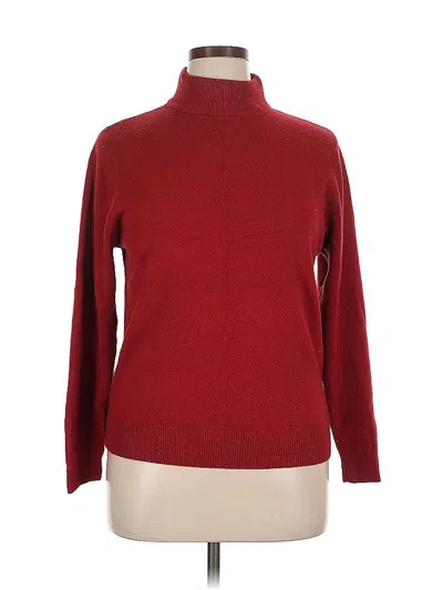 Pre-owned Sag Harbor Turtleneck Sweater In Red