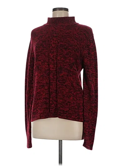 Pre-owned Sag Harbor Turtleneck Sweater In Red