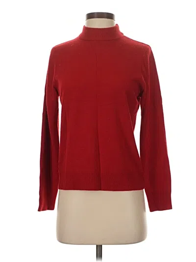 Pre-owned Sag Harbor Turtleneck Sweater In Red