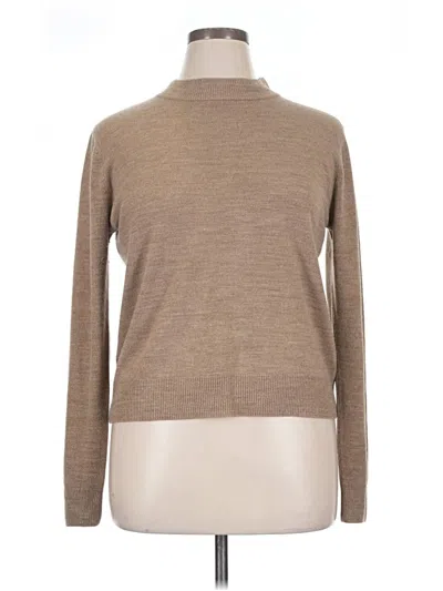Pre-owned Sag Harbor Turtleneck Sweater In Tan