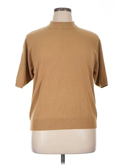 Pre-owned Sag Harbor Turtleneck Sweater In Tan
