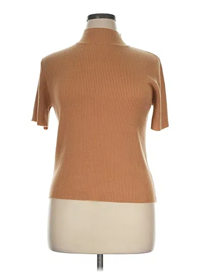 Pre-owned Sag Harbor Turtleneck Sweater In Tan