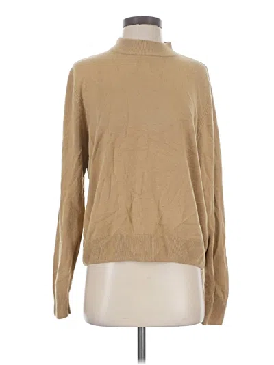 Pre-owned Sag Harbor Turtleneck Sweater In Tan