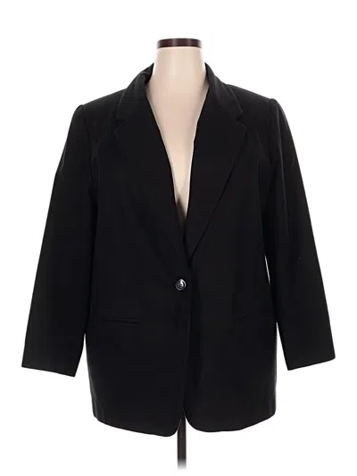 Pre-owned Sag Harbor Wool Blazer Jacket In Black