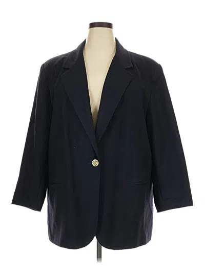 Pre-owned Sag Harbor Wool Blazer Jacket In Blue