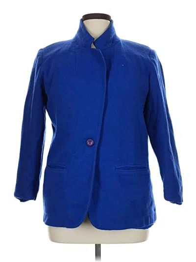 Pre-owned Sag Harbor Wool Blazer Jacket In Blue