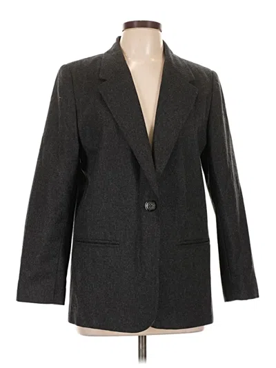 Pre-owned Sag Harbor Wool Blazer Jacket In Gray