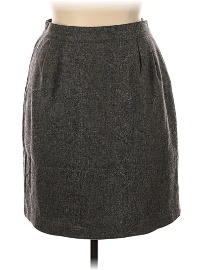 Pre-owned Sag Harbor Wool Skirt In Gray