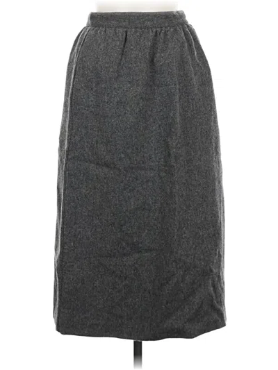 Pre-owned Sag Harbor Wool Skirt In Gray