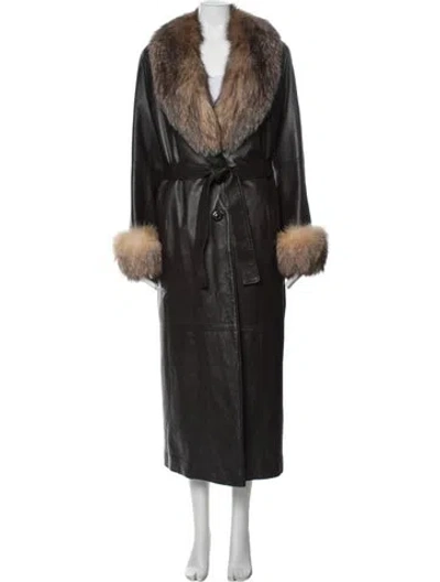 Pre-owned Saga Furs Fur Coat In Brown