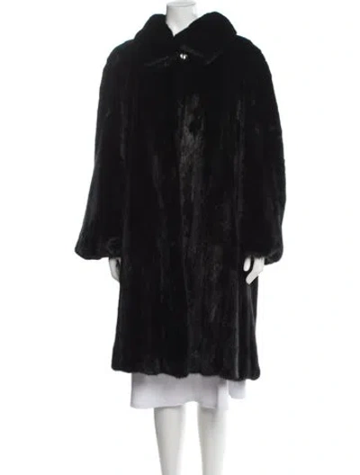 Pre-owned Saga Furs Fur Fur Coat In Black