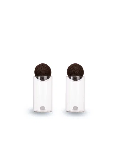 Sagaform Nature Salt And Pepper Shakers With Cork Stoppers, Set Of 2 In Clear