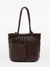 Sagan Pazar Book Woven Tote Bag In Brown