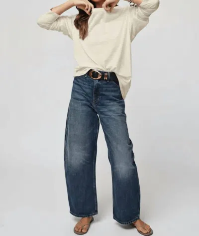 Sage & Clare Oversized Long Sleeve Tee In Bone In Sand