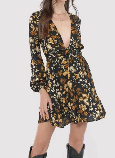 Sage & Clare Perrine Mini Dress In Black