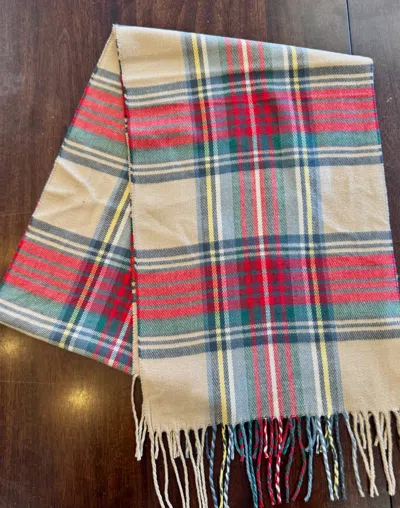 Sage & Clare Unisex Premium Cashmere Scarf In Tan In Multi