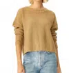 Sage & Clare Walker Pullover Top In Camel In Brown