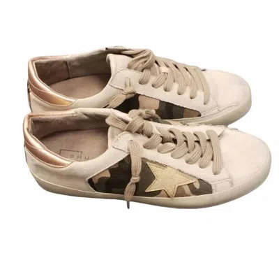 Sage & Clare Women's Paula Sneaker In Green Camouflage In Multi