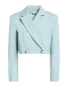 Sage And Ivy Woman Blazer Blue Size 4 Viscose, Polyester, Nylon In Blue